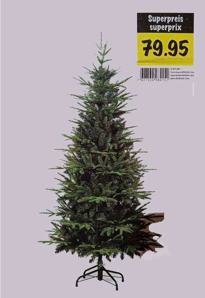 markenlose Künstlicher Weihnachtsbaum künstlicher Weihnachtsbaum Christbaum Tannenbaum 150 cm Wengen von markenlose