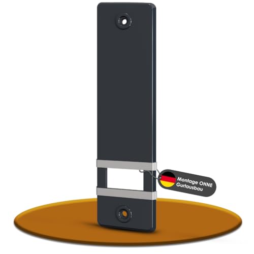 markiso® Rollladengurt Abdeckung [20 Stück] – Lochabstand 160 mm | Gurtwickler Abdeckung aus Kunststoff | Einfache Montage ohne Gurtausbau | GGurtwicklerblende für Maxigurte| Farbe Anthrazit von markiso