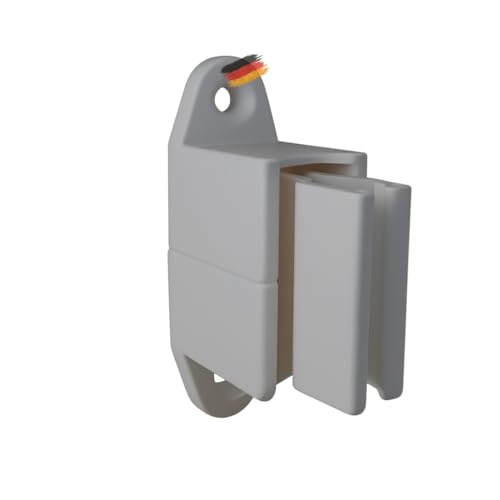 markiso® 3x Kurbelhalter für Rolladenkurbel [Made in Germany] Halterung für Markisenkurbel [3-teilig höhenverstellbar], Wandhalterung für Kurbeln mit Ø von 12-17mm |Grau von markiso