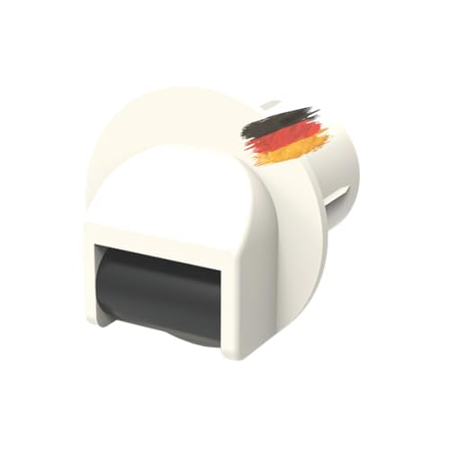 markiso® 10x Steckleitrolle Rolladengurtführung, [Made in Germany] Gurtleitrolle für Minigurte bis 23mm, Gurtführung mit Kunststoffrolle & Bürste gegen Zugluftsperre - TOP Qualität von markiso