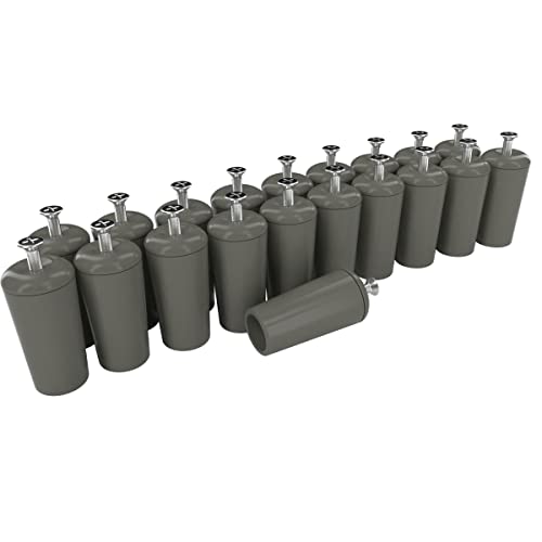 markiso® Rolladenstopper offen in Grau, Rollladen Anschlagstopper für Rollo & Jalousie 40mm lang inkl. Schraube & Dichtung | Rollladenstopper in verschiedenen Set´s von markiso