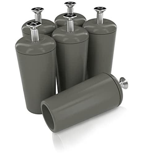 markiso® Rolladenstopper offen in Grau, Rollladen Anschlagstopper für Rollo & Jalousie 40mm lang inkl. Schraube & Dichtung | Rollladenstopper in verschiedenen Set´s von markiso