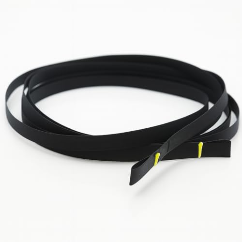 Raffstore Texband [8x0,34mm] Schwarz – Jalousieband mit Schlaufen auf beiden Seiten [Hergestellt in der Schweiz], Zugband 250cm – Originales Reparaturband für Jalousien von markiso