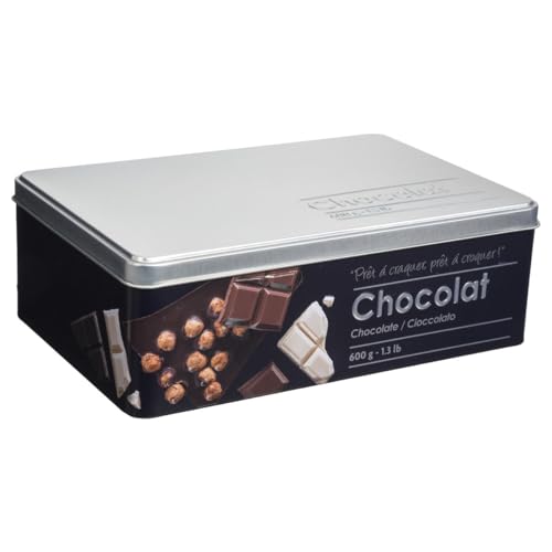 marque+inconnue Lebensmitteldose Relief II Schokoladentablett, 20,2 x 13,2 x 6,7 cm, Eisen und Zinn, Schwarz marque+inconnue Lebensmitteldose Relief II Schokoladentablett, 20,2 x 13,2 x 6,7 cm, Eisen und Zinn, Schwarz von marque+inconnue