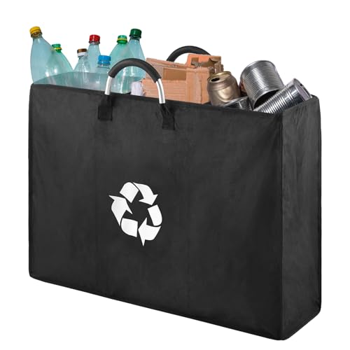 marrhorvk Mülltrennsystem 3 Fächer - Mülleimer für Papier, Plastik und Glas, Recycling Behälter, Altpapier Sammler von marrhorvk
