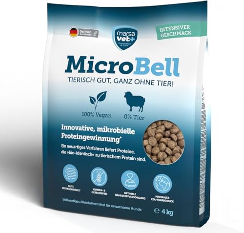 Marsavet Hypoallergenes Trockenfutter MicroBell – 4 kg. Veganes Monoprotein-Hundefutter mit mikrobiellen Proteinen, geeignet für Allergiker und empfindliche Hunde. Vegan, Gluten- und getreidefrei Marsavet Hypoallergenes Trockenfutter MicroBell – 4 kg. Veganes Monoprotein-Hundefutter mit mikrobiellen Proteinen, geeignet für Allergiker und empfindliche Hunde. Vegan, Gluten- und getreidefrei von marsavet+