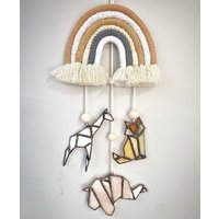 Handgemachte Buntglas Tiere| Mobile Kinderzimmer Boho Dekor| Handgefertigtes Baby Shower Geschenk Uk| Fensterbehang Aus Glas| Dekor Hängend von martaARTwork