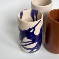 Smoothie Tasse/Becher Mit Strohhalm Großer Keramikbecher Eiskaffeetasse Aus Keramik Süß Handgefertigte Geburtstagsgeschenk Special von martinapalacios