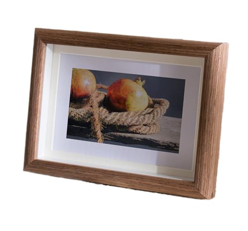 marysgift Bilderrahmen A4 Tischplatte 21x29,7 cm Rahmen Holz Posterrahmen mit Plexiglasfenster (XK00301,A4) von marysgift