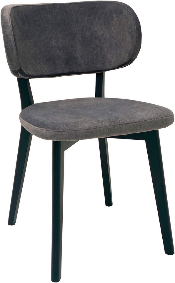 massivline&more 4-Fußstuhl Luxy Stuhl, Esszimmerstuhl, Küchenstuhl (2 St), Buche schwarz von massivline&more