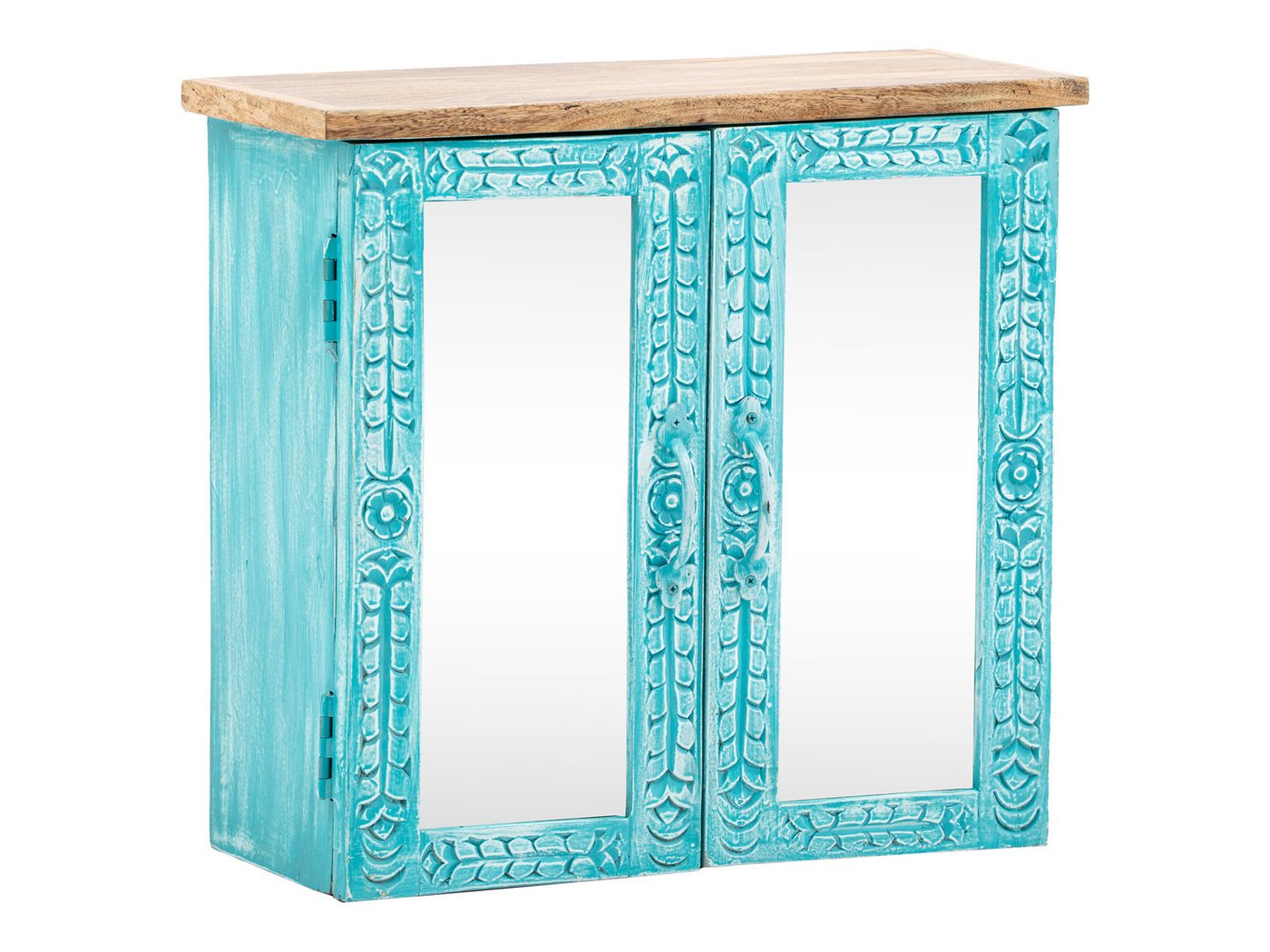 massivum Badspiegel Spiegelschrank Santa Cruz blau (1-St) von massivum