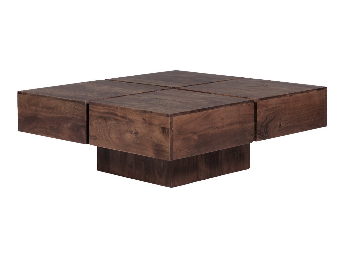 massivum Couchtisch Amberley Akazie 80x80 cm von massivum