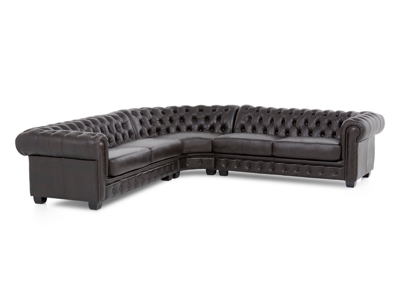 massivum Ecksofa Chesterfield III braun massivum Ecksofa Chesterfield III braun von massivum