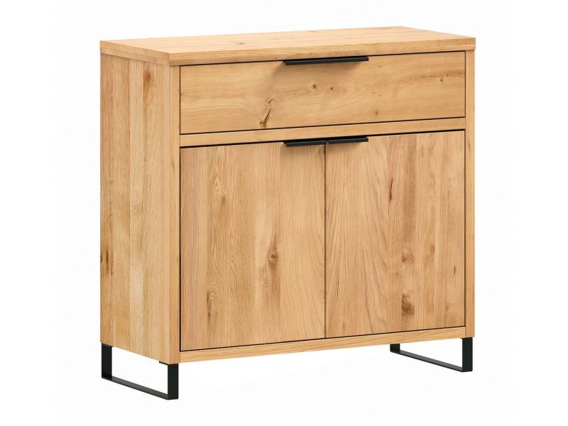 massivum Kommode Sydney Wildeiche Flurkommode Massivholz (1 St) von massivum