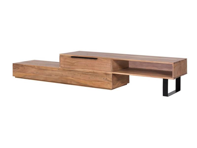 massivum Lowboard TV-Bank Auckland Akazie 1 Schub (1 St) von massivum