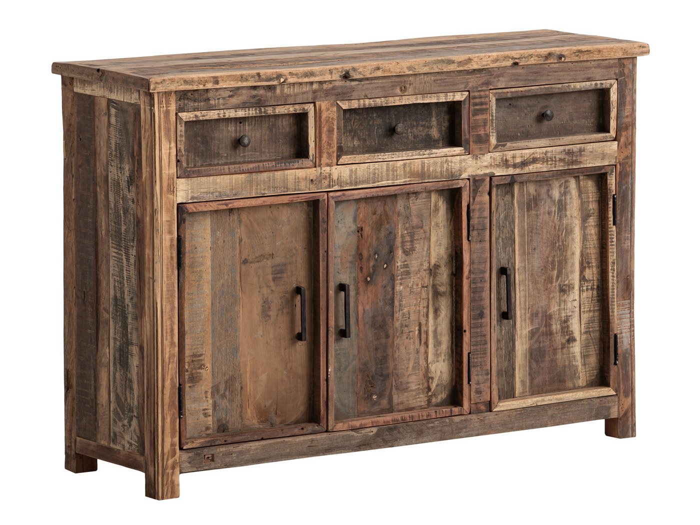 massivum Sideboard Sumatra, Anrichte aus Altholz rustikal (13 St) von massivum
