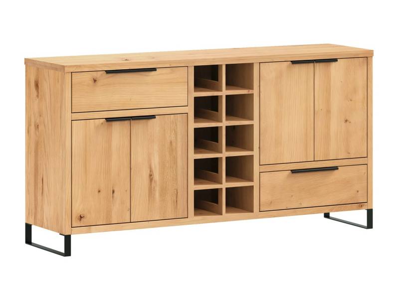 massivum Sideboard Sydney 160cm Wildeiche Kommode Wohnzimmer Schrank Möbel (13 St) von massivum