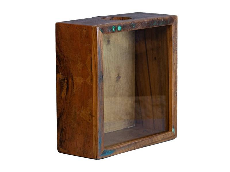 massivum Wanddekoobjekt Korkensammelbox recycelte Hölzer (1 St) von massivum