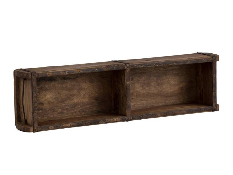 massivum Wanddekoobjekt Dekokiste Ziegelform 2er (1 St) von massivum