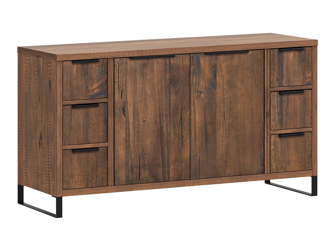 massivum Waschtisch Waschtisch Sydney groß Pinie dunkel (1-St) von massivum