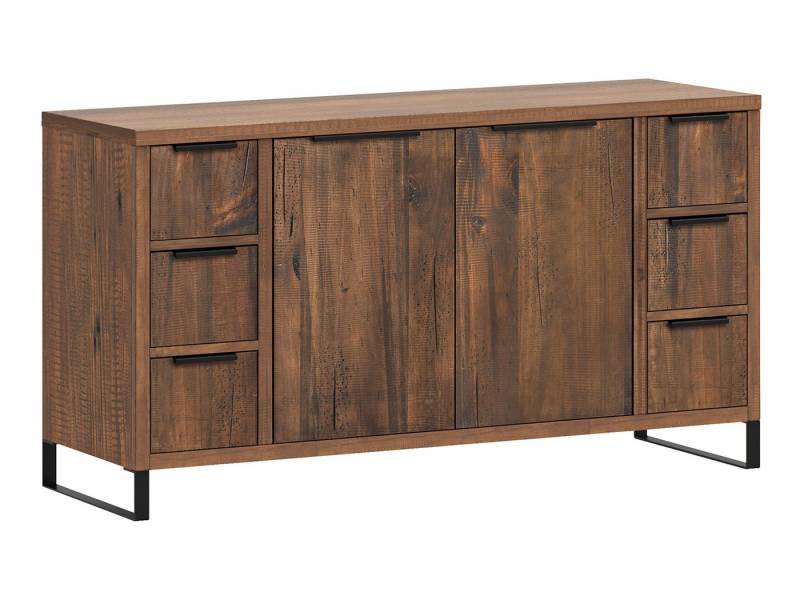 massivum Waschtisch Waschtisch Sydney groß Pinie dunkel (1-St) von massivum