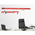 Master of Boards 4 Magnetleisten Rot inkl. 64 Magnete 5 x 100 cm von master of boards