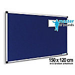 Master of Boards Filz-Pinnwand Blau mit Aluminium-Rahmen 1200 x 1500 x 15 mm von master of boards