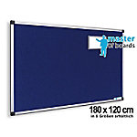 Master of Boards Filz-Pinnwand Blau mit Aluminium-Rahmen 180 x 120 cm von master of boards