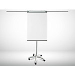 Master of Boards Mobiles Flipchart Piranha PRO 67 x 105 cm Magnetisch Mit 5 Rollen und Stiftablage Grau von master of boards