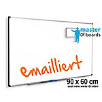 Master of Boards Whiteboard Magnetisch Premium Emaille Weiß 90 x 60 cm von master of boards