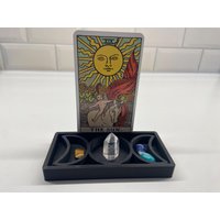 Dreifach Mond Tarot Karte Und Kristall Halter Altar Tablett Für Wahrsagen & Zauberarbeit von masteringdivination