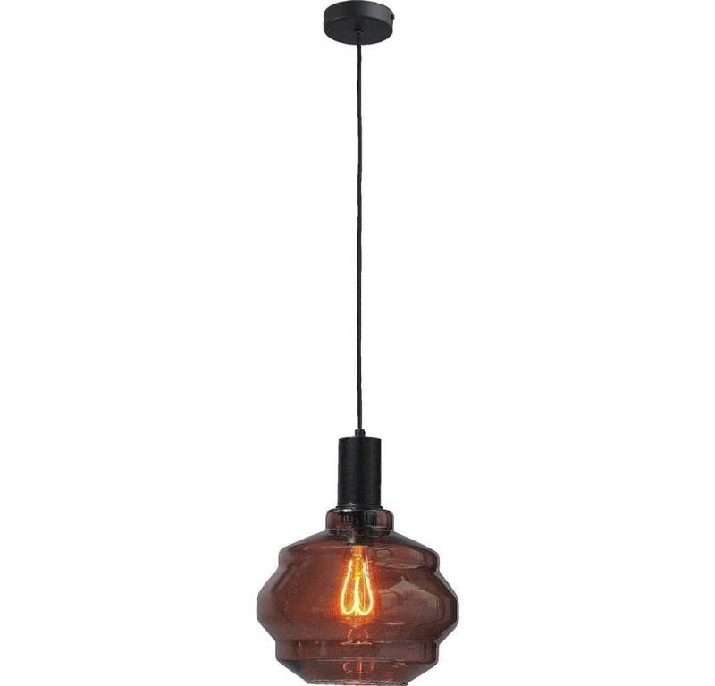 masterlight Pendelleuchte Hängelampe Hängeleuchte Porto 1-flammig Glas Rot-Transparent Ø24cm, ohne Leuchtmittel, Lichtfarbe ist abhängig vom Leuchtmittel, exklusiv und handgefertigt von masterlight