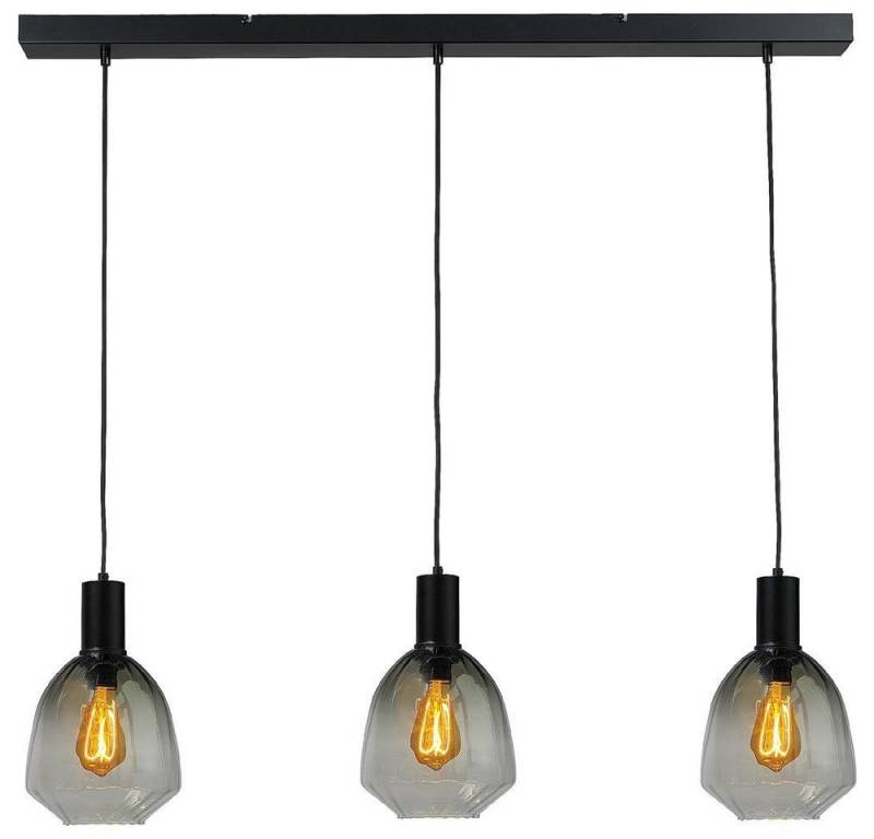 masterlight Pendelleuchte Hängelampe Hängeleuchte Porto 3-flammig Glas Grün-Transparent 100x20cm, ohne Leuchtmittel, Lichtfarbe ist abhängig vom Leuchtmittel, exklusiv und handgefertigt von masterlight