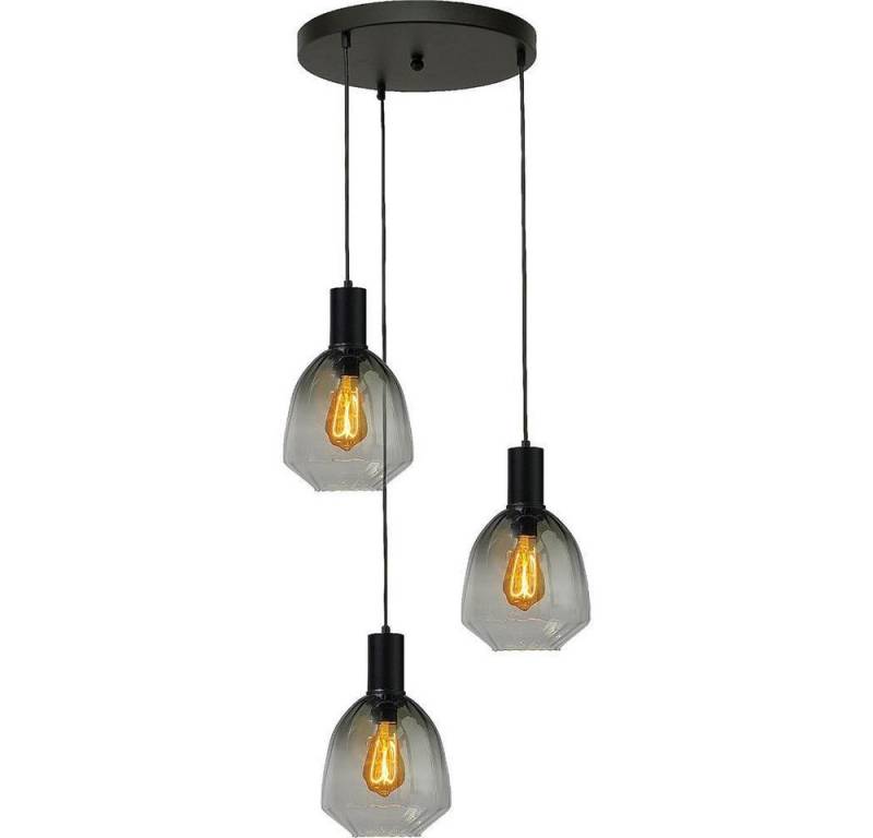 masterlight Pendelleuchte Hängelampe Hängeleuchte Porto 3-flammig Glas Grün-Transparent Ø45cm, ohne Leuchtmittel, Lichtfarbe ist abhängig vom Leuchtmittel, exklusiv und handgefertigt von masterlight