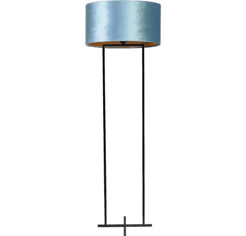 masterlight Stehlampe Stehleuchte Dekoleuchte Cross 1-flammig Samt Blau Ø52cm, ohne Leuchtmittel, Lichtfarbe ist abhängig vom Leuchtmittel, exklusiv und handgefertigt von masterlight