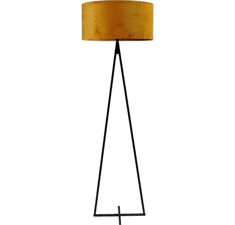 masterlight Stehlampe Stehleuchte Dekoleuchte Cross 1-flammig Samt Maisgelb Ø52cm, ohne Leuchtmittel, Lichtfarbe ist abhängig vom Leuchtmittel, exklusiv und handgefertigt von masterlight
