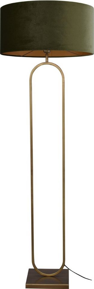 masterlight Stehlampe Stehleuchte Dekoleuchte Rico 1-flammig Samt Grün 162x52x52cm, ohne Leuchtmittel, Lichtfarbe ist abhängig vom Leuchtmittel, exklusiv und handgefertigt von masterlight