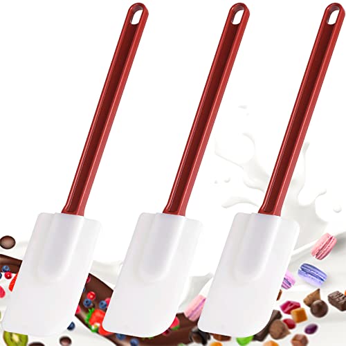 3 Stücke Silikon Spatel zum Kochen Spachtel Küche Pfannenwender Gummispachtel Kuchenspatel, Nahtloses Einteiliges Design für Kochen Backen Mischen 3PS (3 Stück Spatulas) von masteymoh