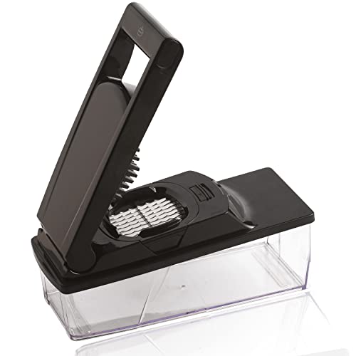 Mastrad Gemüsehobel - Gemüseschneider - mit hochwertigen Klingen aus Edelstahl - Gurkenhobel Scheibenschneider Gemüsehobel Kartoffelschneider Karottenhobel Pommesschneider, Grün von mastrad