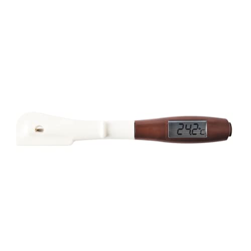 Mastrad m°chocolate 2in1 Küchenthermometer Spatel / Spitz - Dessertthermometer mit abnehmbarer und flexibler Silikonspitze - exakt messbarer Temperaturbereich von -50 bis 250° C von mastrad