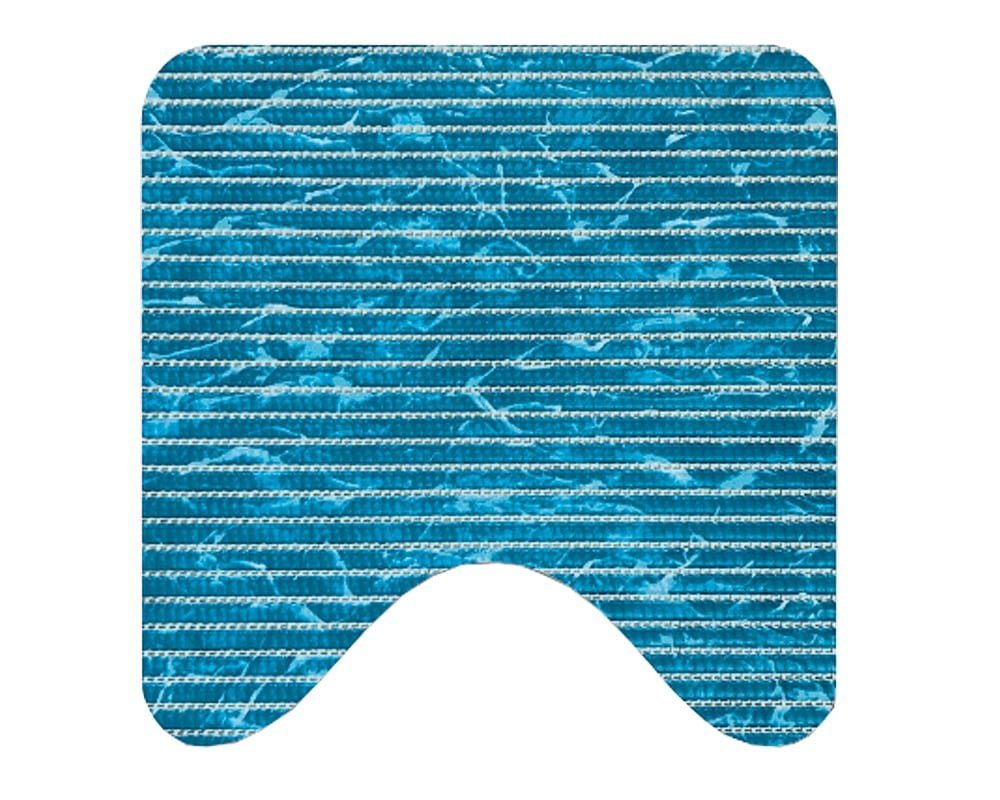 Badematte Bad-Set NOVA TEX Antirutsch Delphin mit Ausschnitt blau matches21 HOME & HOBBY, Höhe 4.8 mm, Kunststoff von matches21 HOME & HOBBY