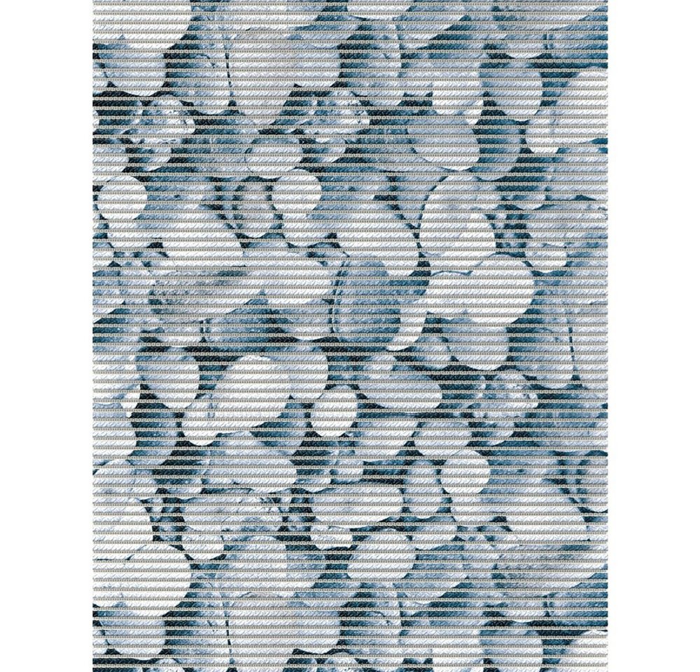 Badematte Bodenbelag NOVA SOFT Antirutsch Läufer Steine blau 100 cm matches21 HOME & HOBBY, Höhe 5 mm, Kunststoff von matches21 HOME & HOBBY