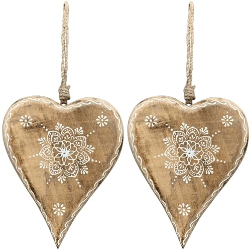 Deko Hänger Set Fensterdeko Herz aus Holz zum Aufhängen - Moderne hängende Holzdeko für Innen Fensterhänger Ast, Haustür, Wanddeko - Hängedeko Frühling Landhaus Hochzeitsdeko 15 x 20 cm Deko Hänger Set Fensterdeko Herz aus Holz zum Aufhängen - Moderne hängende Holzdeko für Innen Fensterhänger Ast, Haustür, Wanddeko - Hängedeko Frühling Landhaus Hochzeitsdeko 15 x 20 cm von matches21 HOME & HOBBY