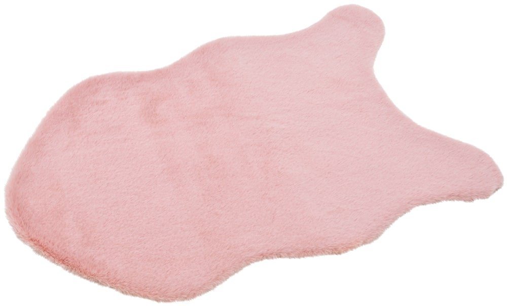 Fußmatte Dekofell kurzflorig groß Kunstfell 90x60 cm rosa / pink, matches21 HOME & HOBBY, Höhe: 20 mm von matches21 HOME & HOBBY