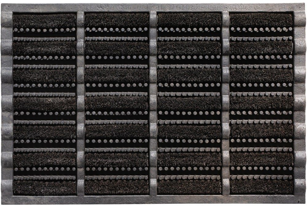 matches21 HOME & HOBBY Fußmatte Kokosmatte schwarz als aussen Gummi Sauberlaufmatte, rechteckig, Höhe: 25 mm, Kokos Bürsten-Türmatte als Outdoor Schmutzfangmatte 40x60 cm von matches21 HOME & HOBBY