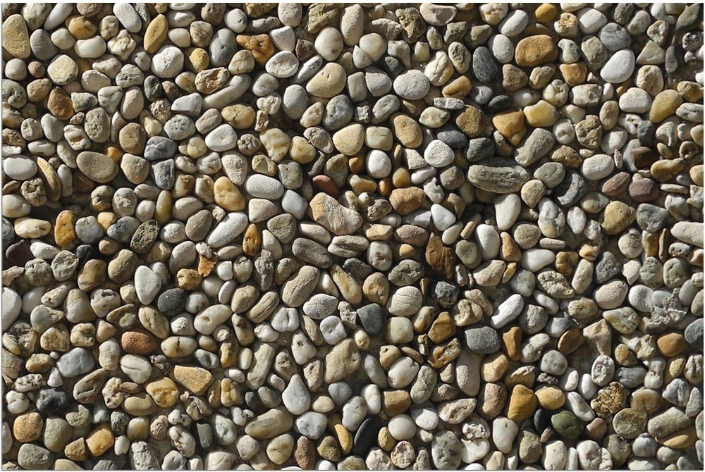 matches21 HOME & HOBBY Fußmatte Türmatte Steine Natur-Optik in 40x60 cm als Fussabtreter, rechteckig, Höhe: 5 mm, Rutschfester Türvorleger für innen als waschbare Schmutzfangmatte von matches21 HOME & HOBBY
