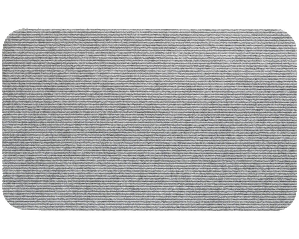 Fußmatte Nadelfilz Fussabtreter Grau als 50x80 cm Türmatte, matches21 HOME & HOBBY, rechteckig, Höhe: 5 mm, Rutschfeste Rips-Matte als reinigungsstarke innen Sauberlaufmatte von matches21 HOME & HOBBY