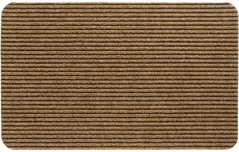 matches21 HOME & HOBBY Fußmatte Nadelfilz Fussabtreter Beige als 40x60 cm Türmatte, rechteckig, Höhe: 5 mm, Rutschfeste Rips-Matte als reinigungsstarke innen Sauberlaufmatte von matches21 HOME & HOBBY