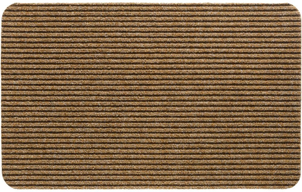 Fußmatte Nadelfilz Fussabtreter Beige als 40x60 cm Türmatte, matches21 HOME & HOBBY, rechteckig, Höhe: 5 mm, Rutschfeste Rips-Matte als reinigungsstarke innen Sauberlaufmatte von matches21 HOME & HOBBY