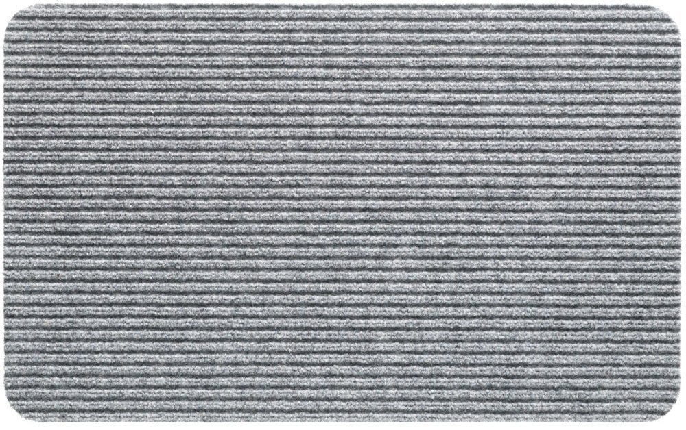 matches21 HOME & HOBBY Fußmatte Nadelfilz Fussabtreter Hell-grau als 40x60 cm Türmatte, rechteckig, Höhe: 5 mm, Rutschfeste Rips-Matte als reinigungsstarke innen Sauberlaufmatte von matches21 HOME & HOBBY